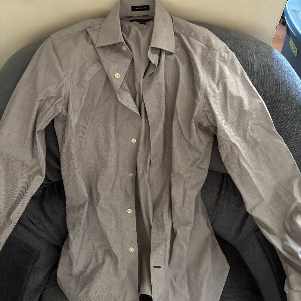 Banana Republic men's grey dress shirt XS - Barely worn.